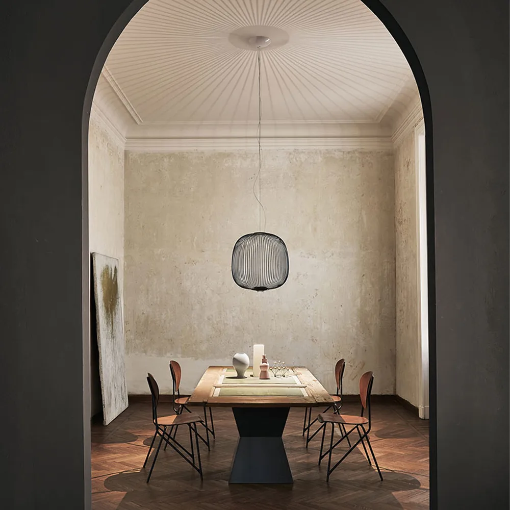 Spokes 2 hanglamp, Wit Foscarini