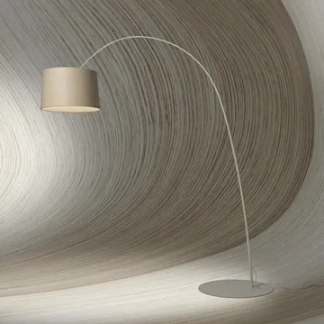 Twiggy Wood vloerlamp - greige - Foscarini