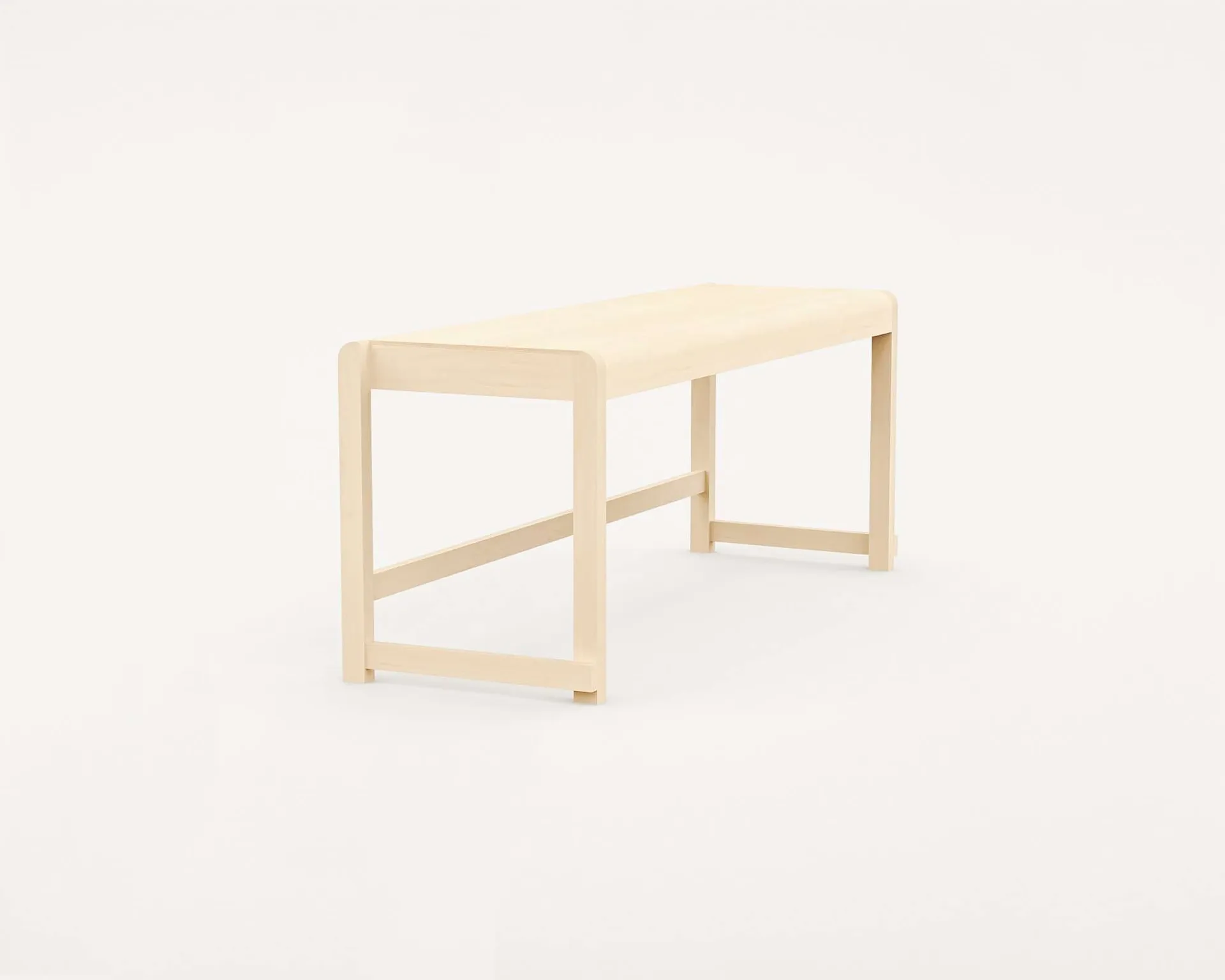 Bench 01 bank, Berken, 114,6x37x46 cm FRAMA