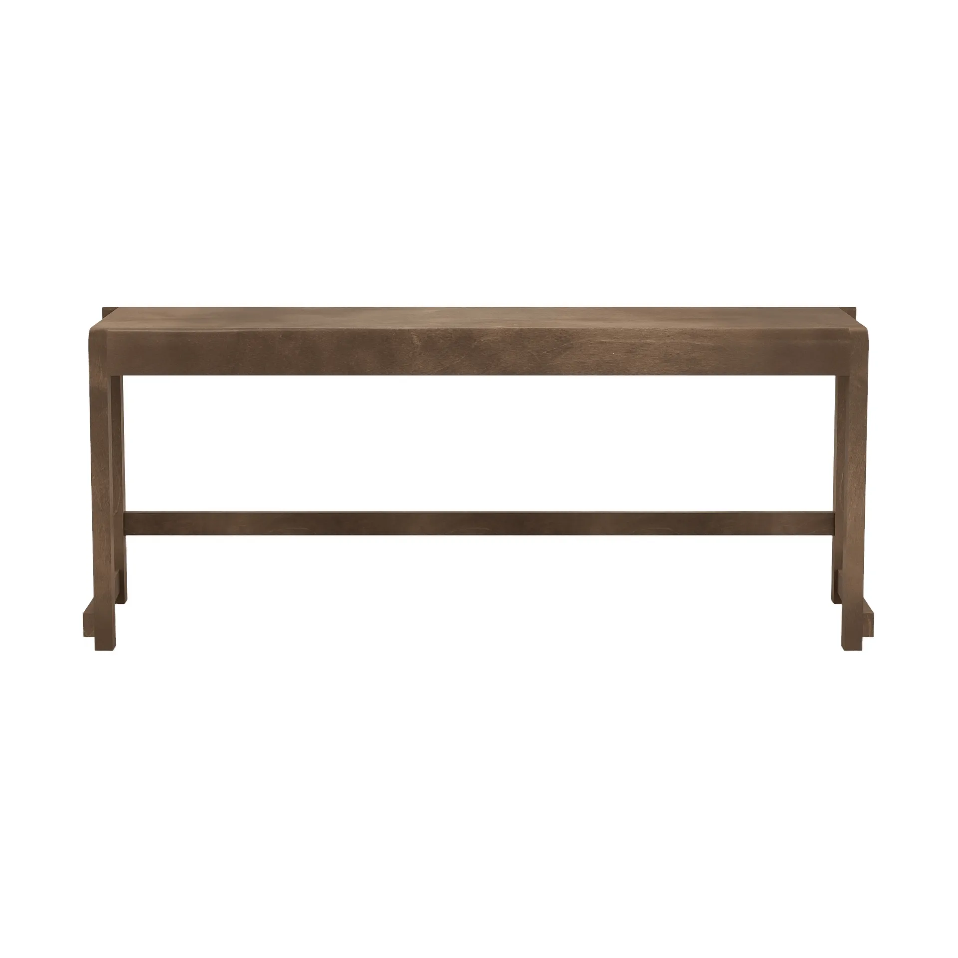 Bench 01 bank, Donkerbruin berken, 114,6x37x46 cm FRAMA