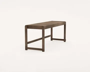 Bench 01 bank - Donkerbruin berken, 114,6x37x46 cm - FRAMA