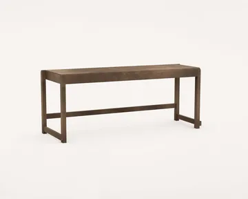 Bench 01 bank - Donkerbruin berken, 114,6x37x46 cm - FRAMA