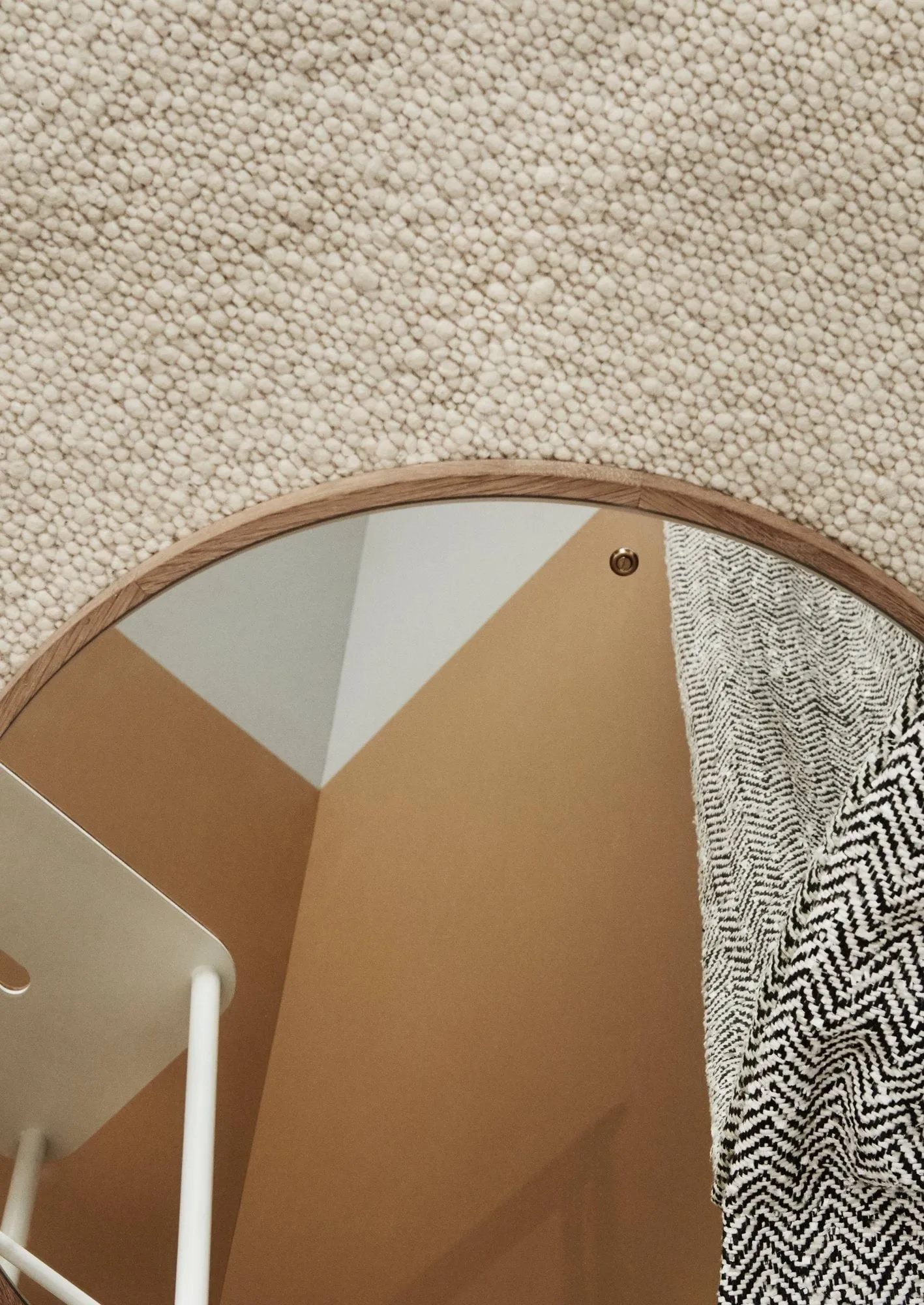 CM Circle spiegel, Eiken, medium, Ø60 cm FRAMA