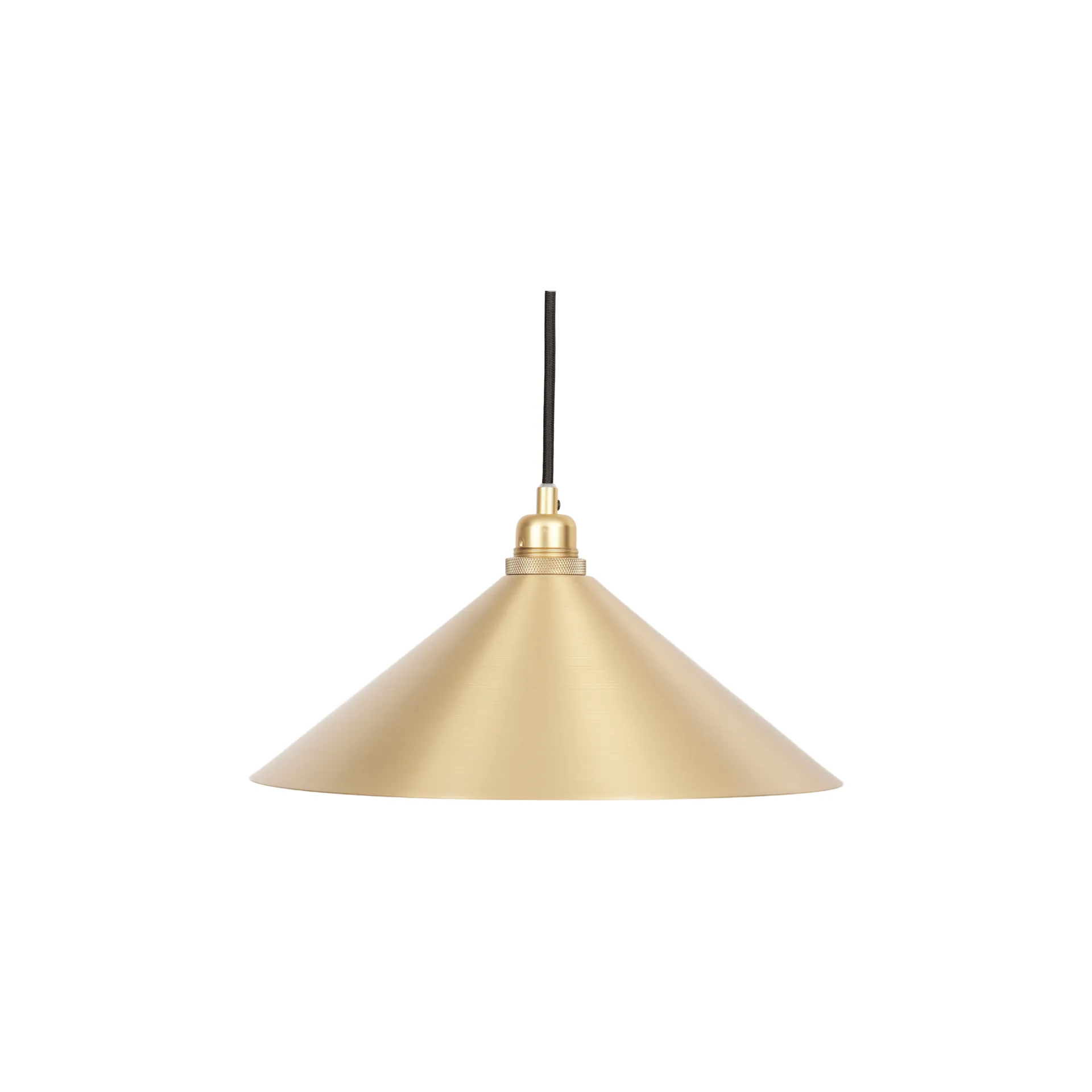Cone Shade hanglamp, Brass, medium, Ø36 cm FRAMA