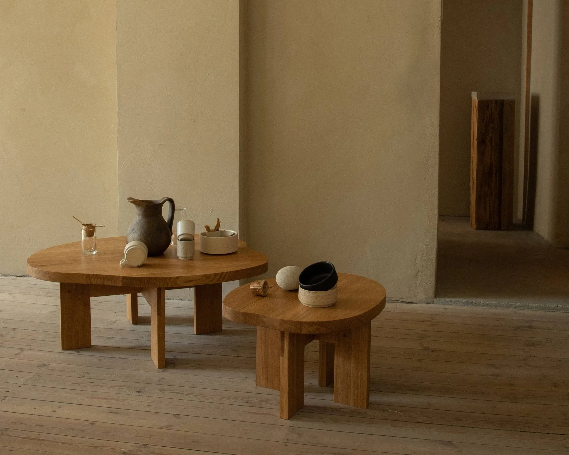 Farmhouse bijzettafel, Eiken, 51x55,8x37 cm FRAMA