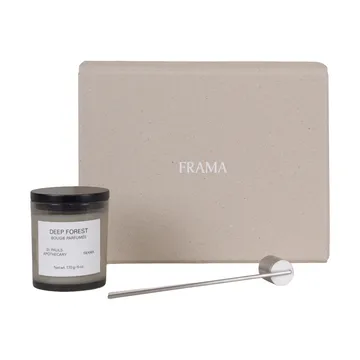 FRAMA geschenkset geurkaars + kaarsendover - Deep Forest - FRAMA