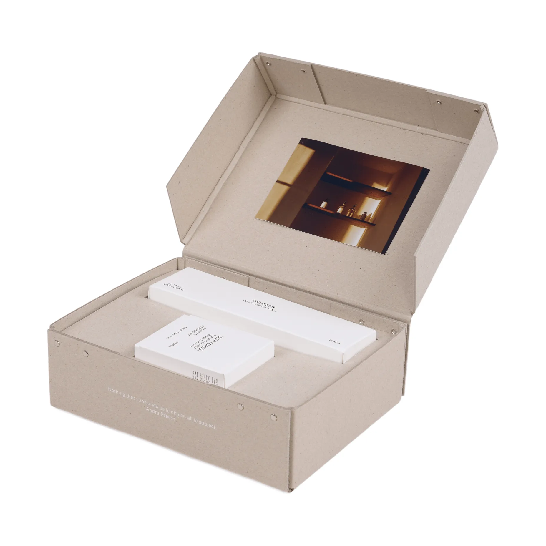 FRAMA geschenkset geurkaars + kaarsendover, Deep Forest FRAMA