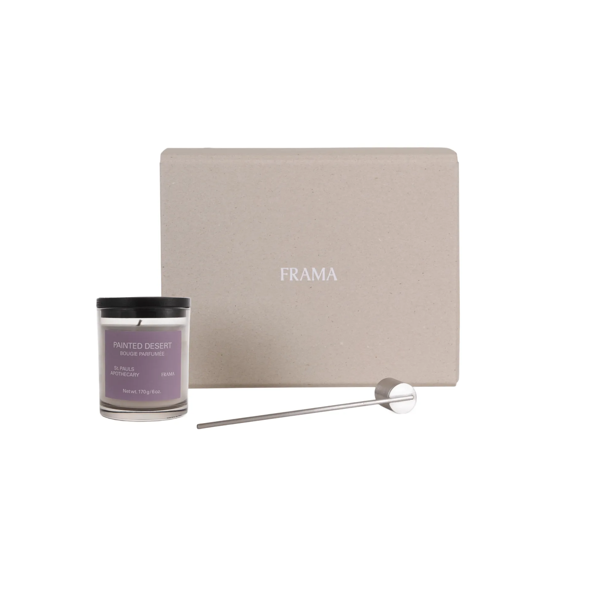 FRAMA geschenkset geurkaars + kaarsendover, Painted Desert FRAMA