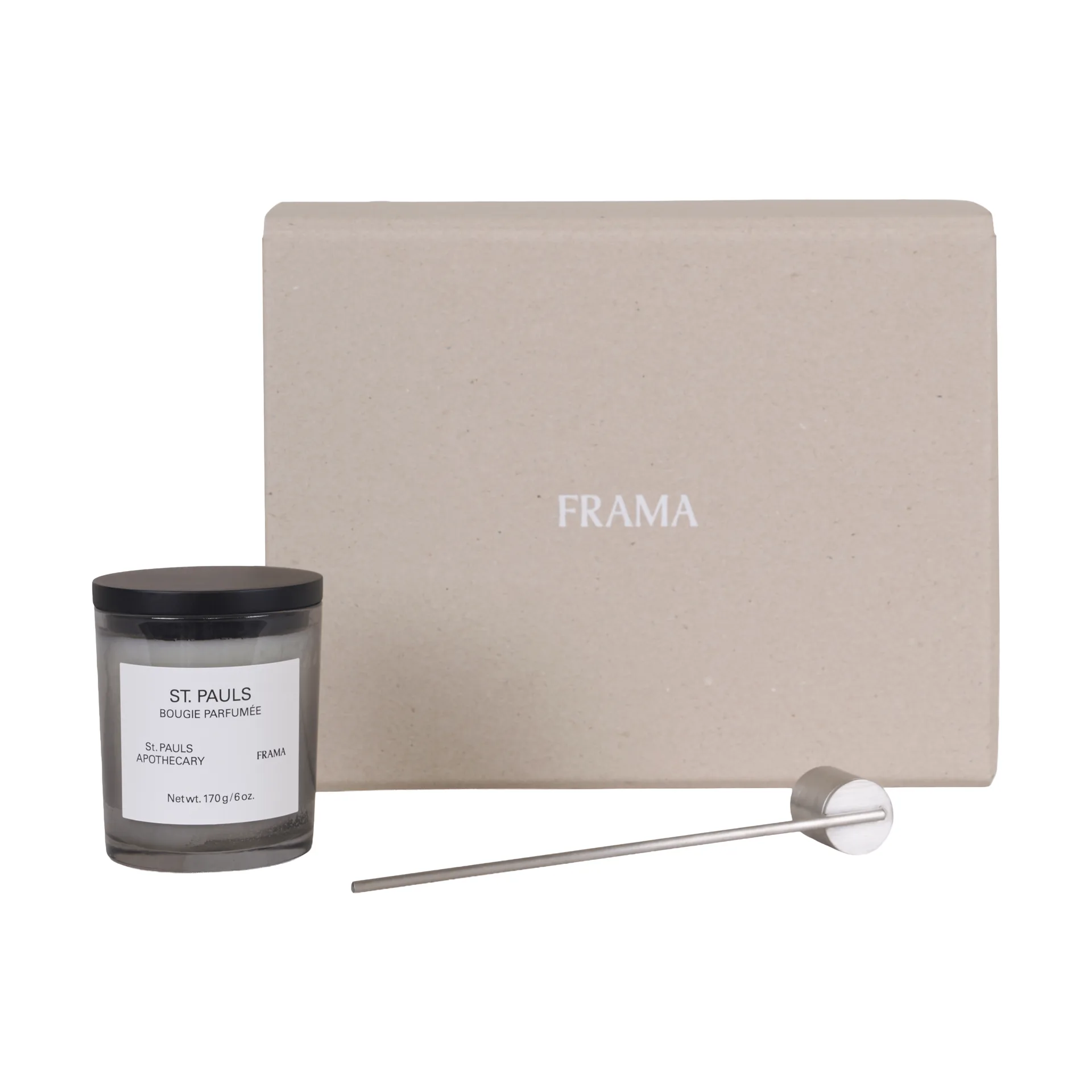 FRAMA geschenkset geurkaars + kaarsendover, St. Pauls FRAMA