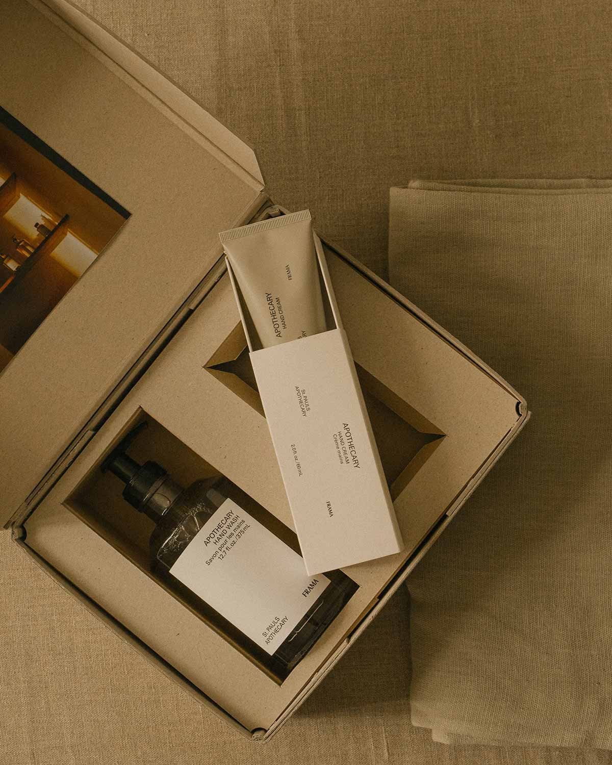 FRAMA geschenkset handzeep + handcrème, Apothecary FRAMA