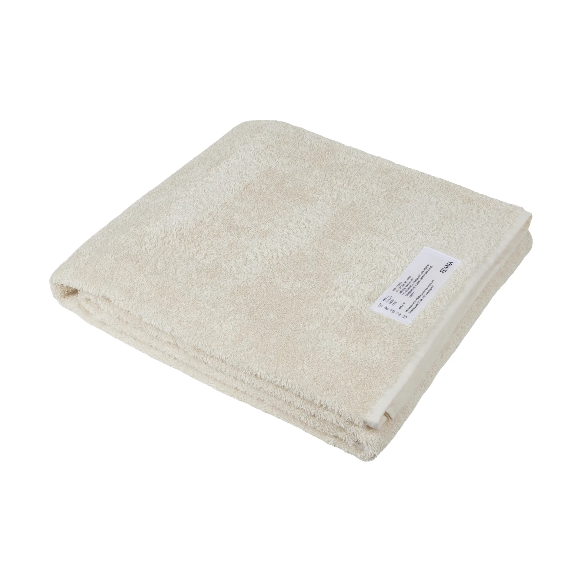 Heavy Towel badlaken 150x100 cm, Bone white (wit) FRAMA