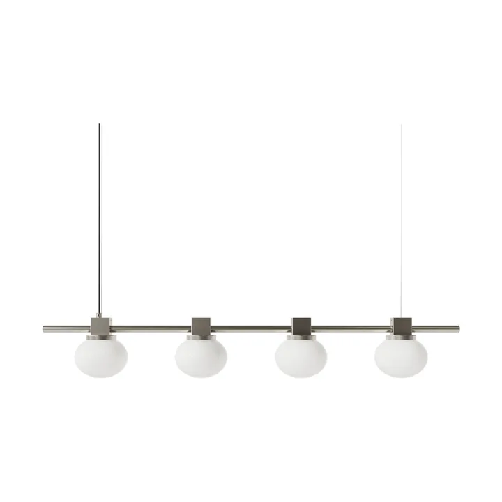 Ovoid Pendant Light Quadruple hanglamp - Roestvrij staal, opaalglas - FRAMA