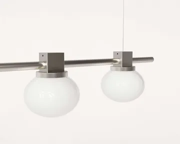 Ovoid Pendant Light Quadruple hanglamp - Roestvrij staal, opaalglas - FRAMA