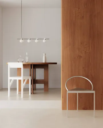Ovoid Pendant Light Quadruple hanglamp - Roestvrij staal, opaalglas - FRAMA