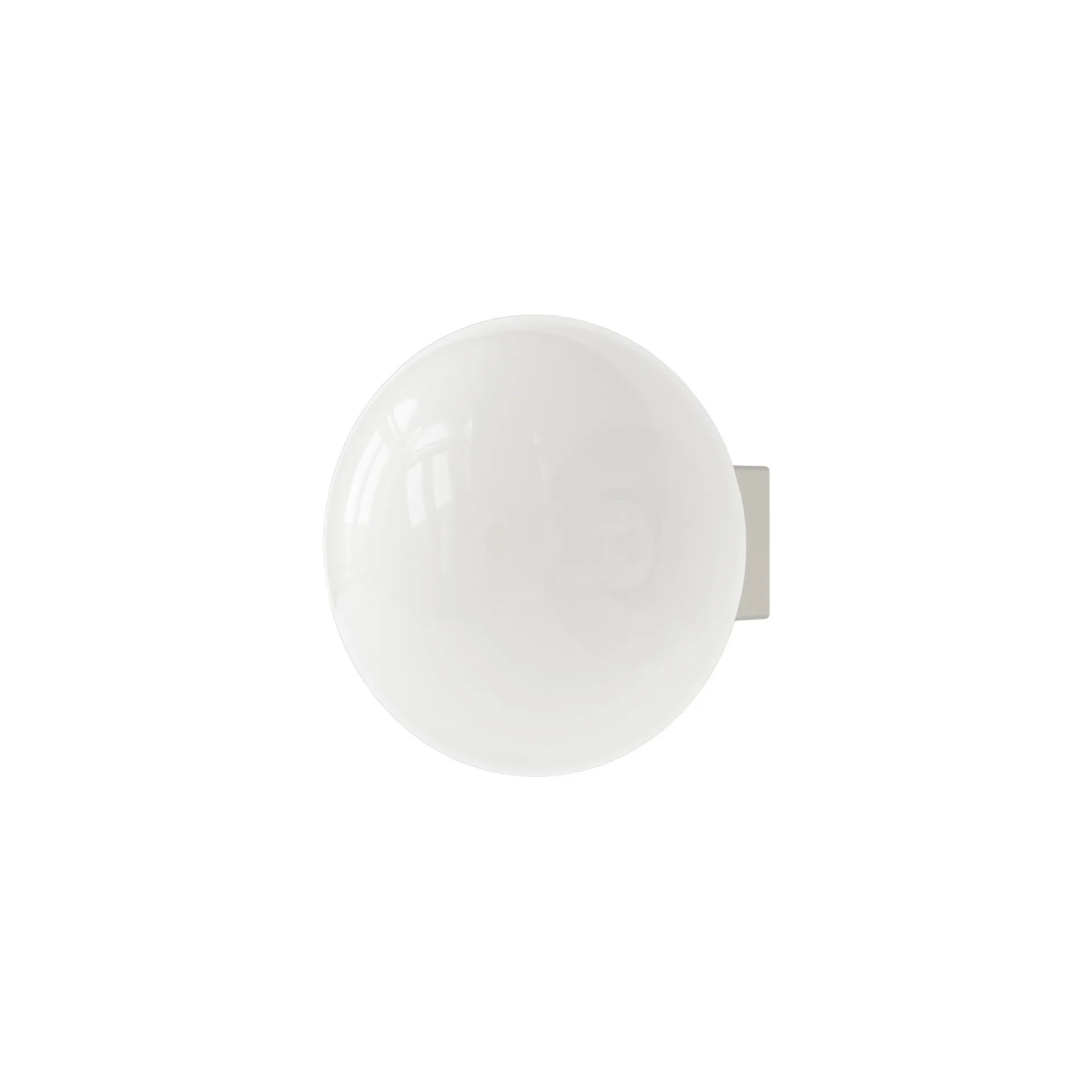 Ovoid Sconce plafondlamp, Roestvrij staal, opaalglas FRAMA