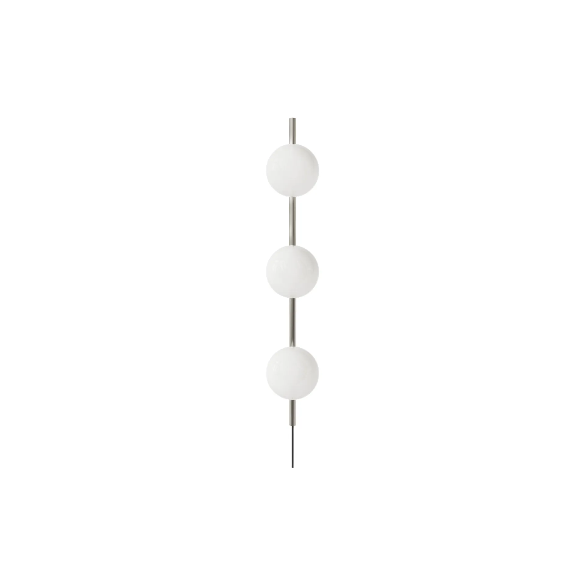 Ovoid Single wandlamp, Roestvrij staal-opaalglas FRAMA