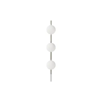 Ovoid Single wandlamp - Roestvrij staal-opaalglas - FRAMA