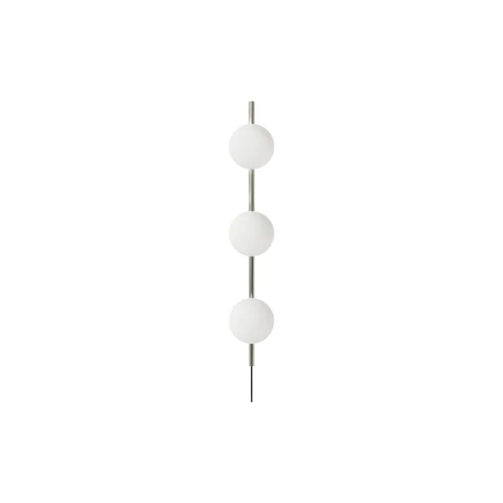 Ovoid Single wandlamp - Roestvrij staal-opaalglas - FRAMA
