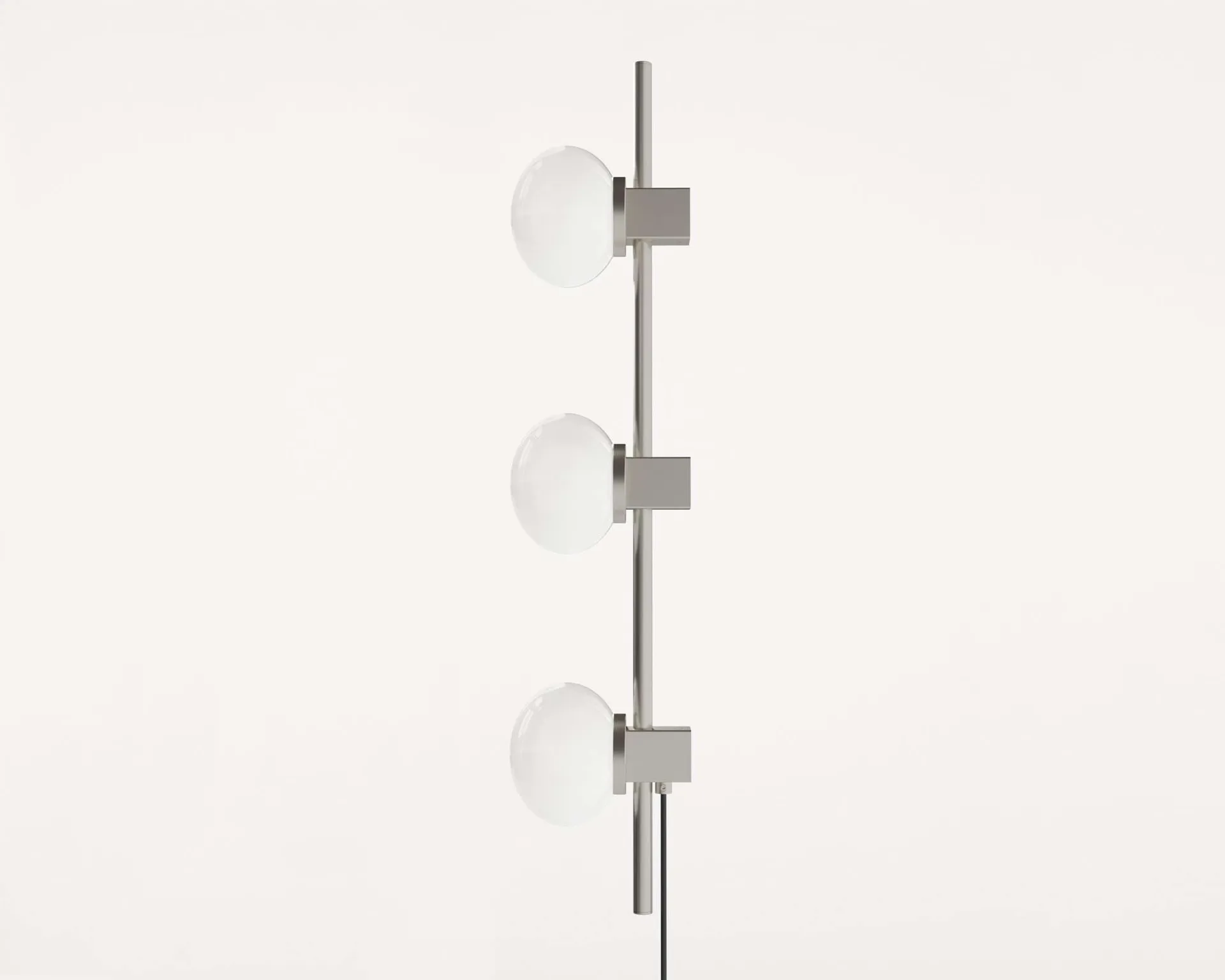 Ovoid Single wandlamp, Roestvrij staal-opaalglas FRAMA