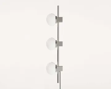 Ovoid Single wandlamp - Roestvrij staal-opaalglas - FRAMA