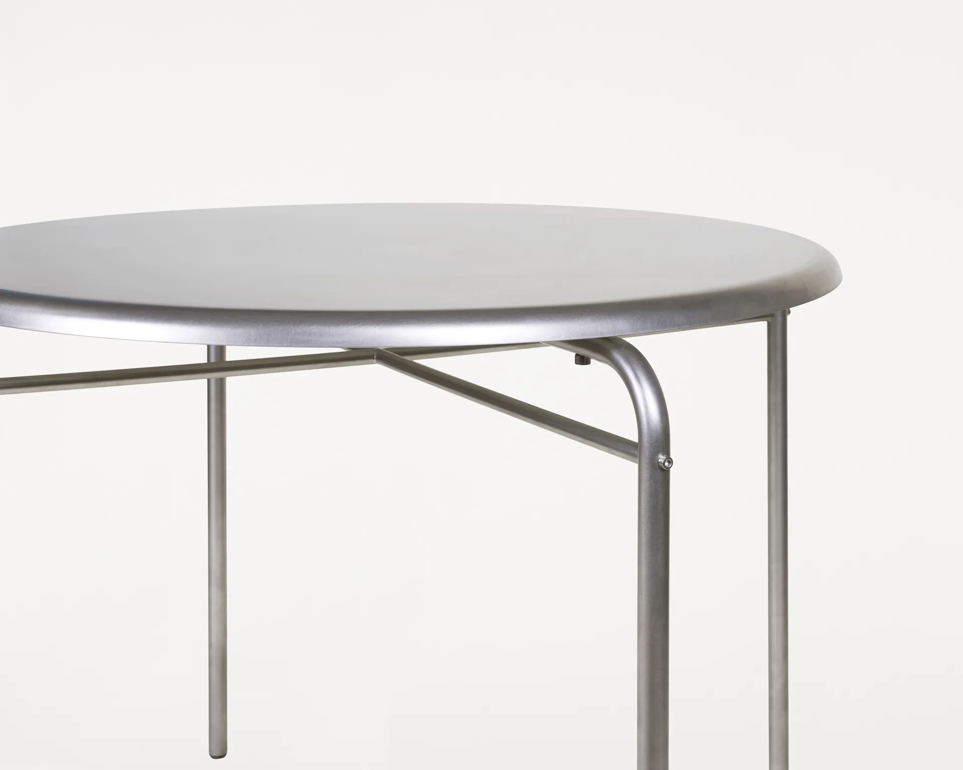 Petit Rond tafel, Roestvrij staal, Ø90x73 cm FRAMA
