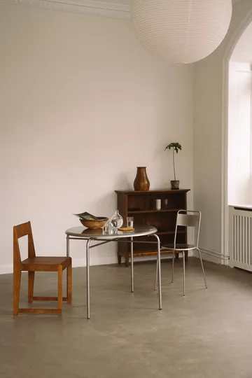 Petit Rond tafel - Roestvrij staal, Ø90x73 cm - FRAMA