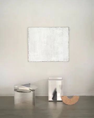 Rivet bijzettafel - Aluminium, Ø51,3x40 cm - FRAMA