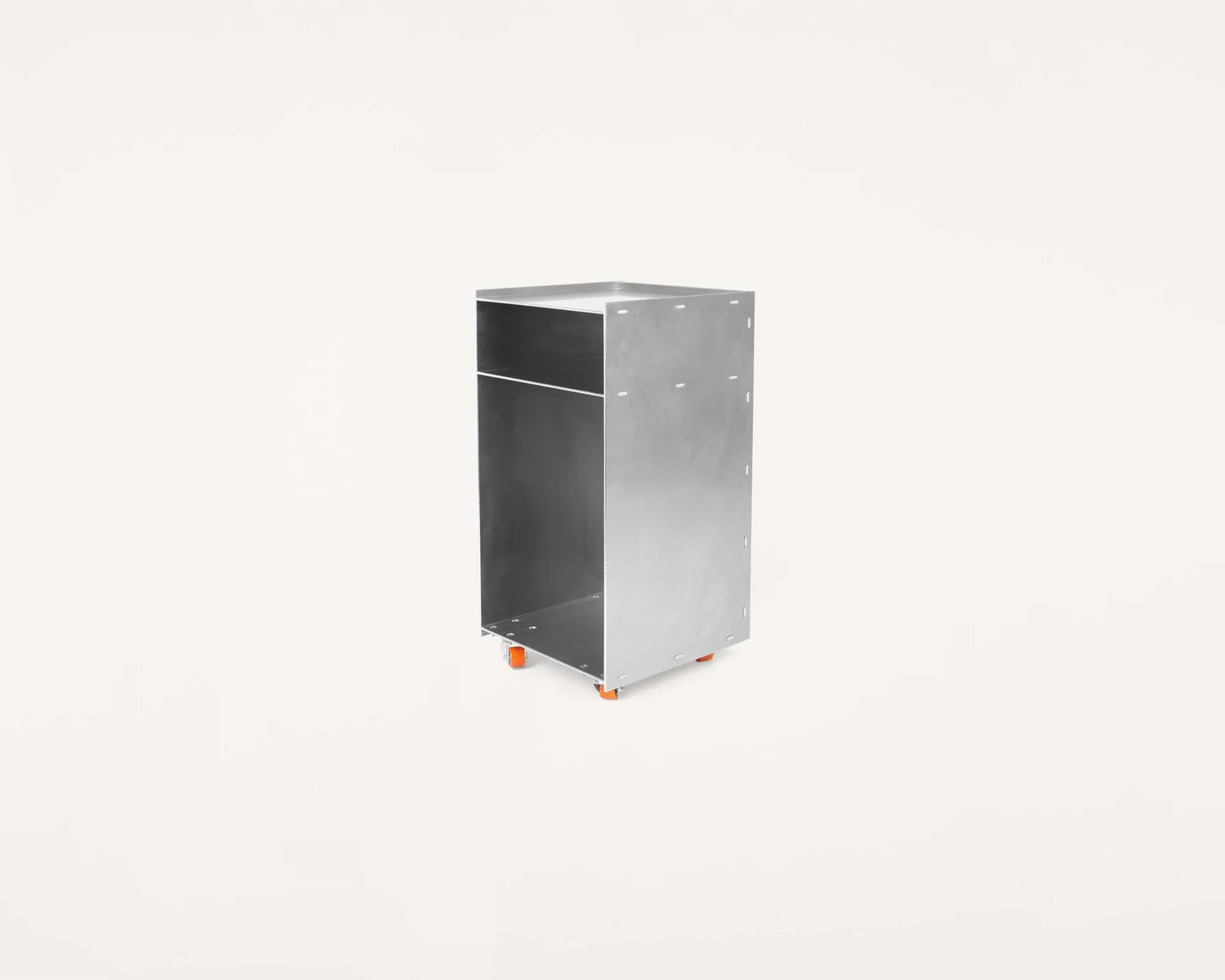 Rivet Cart bijzettafel met wielen, Aluminium, 32,8x33,8x65 cm FRAMA