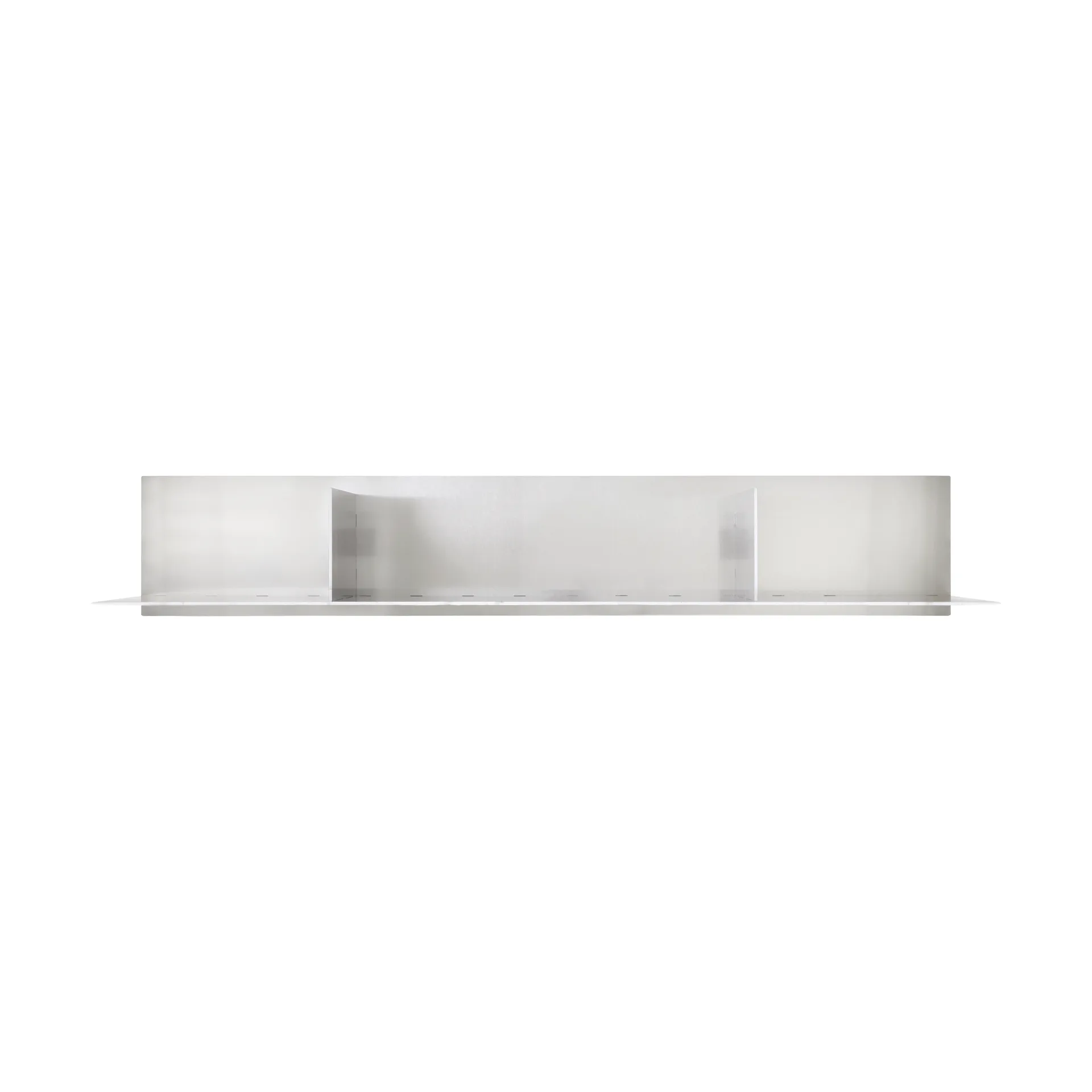 Rivet Shelf wandplank, Aluminium, large, 119x20,6x22,5 cm FRAMA