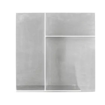 Rivet Typecase wandplank - Aluminium, 44,6x44,6x16,1 cm - FRAMA