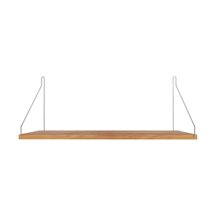 Single Shelf vägghylla - Eiken-roestvrij staal, 60x27 cm - FRAMA