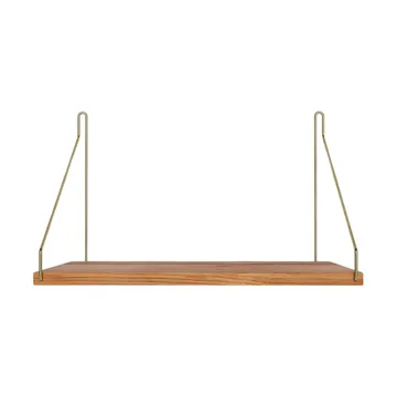 Single Shelf wandplank - Eiken-messing, 40x27 cm - FRAMA