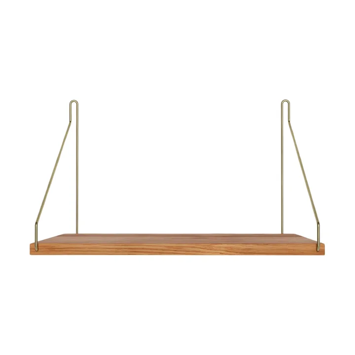 Single Shelf wandplank - Eiken-messing, 40x27 cm - FRAMA