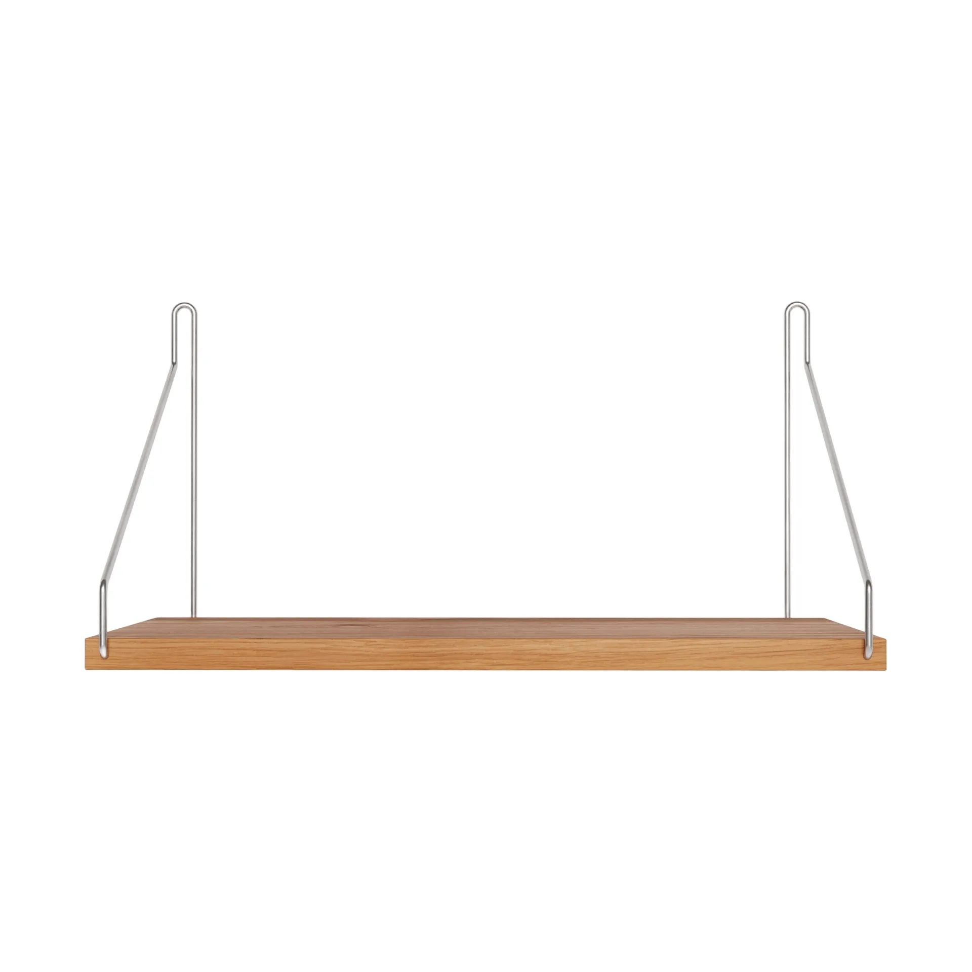 Single Shelf wandplank, Eiken-roestvrij staal, 40x20 cm FRAMA