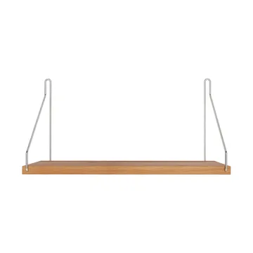 Single Shelf wandplank - Eiken-roestvrij staal, 40x20 cm - FRAMA