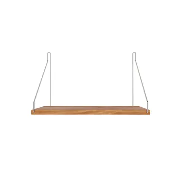 Single Shelf wandplank - Eiken-roestvrij staal, 40x27 cm - FRAMA