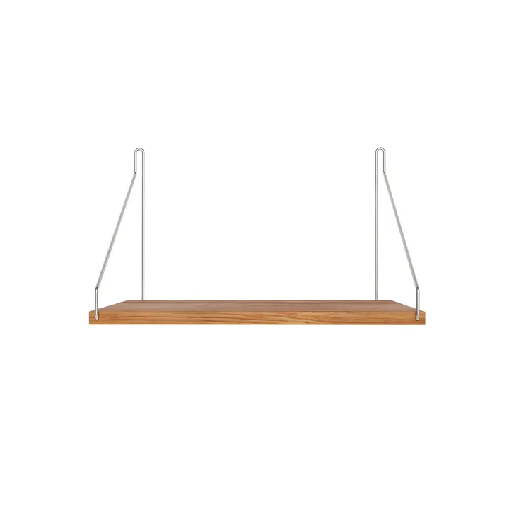 Single Shelf wandplank - Eiken-roestvrij staal, 40x27 cm - FRAMA