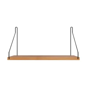 Single Shelf wandplank - Eiken-zwart, 40x20 cm - FRAMA