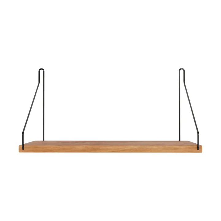Single Shelf wandplank - Eiken-zwart, 40x20 cm - FRAMA