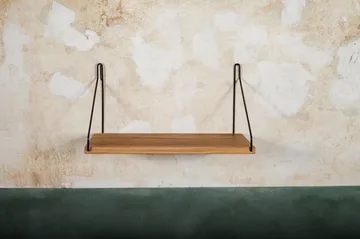 Single Shelf wandplank - Eiken-zwart, 40x20 cm - FRAMA