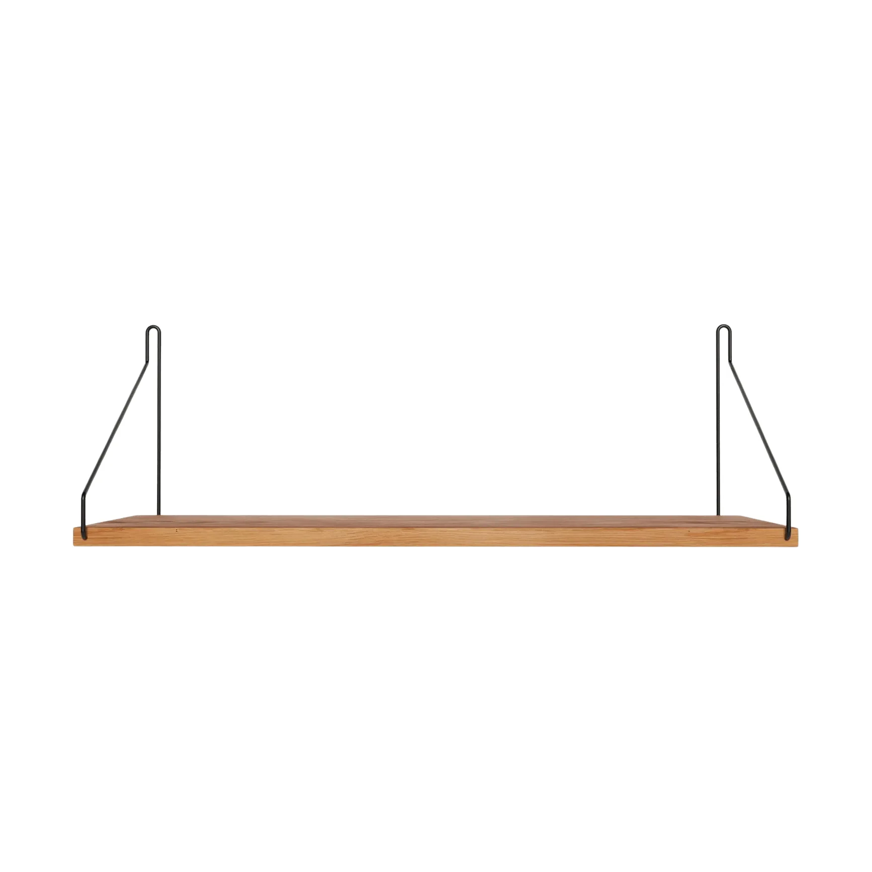 Single Shelf wandplank, Eiken-zwart, 60x20 cm FRAMA