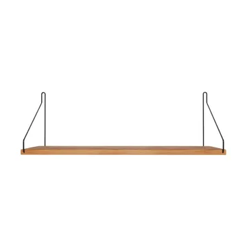 Single Shelf wandplank - Eiken-zwart, 60x20 cm - FRAMA