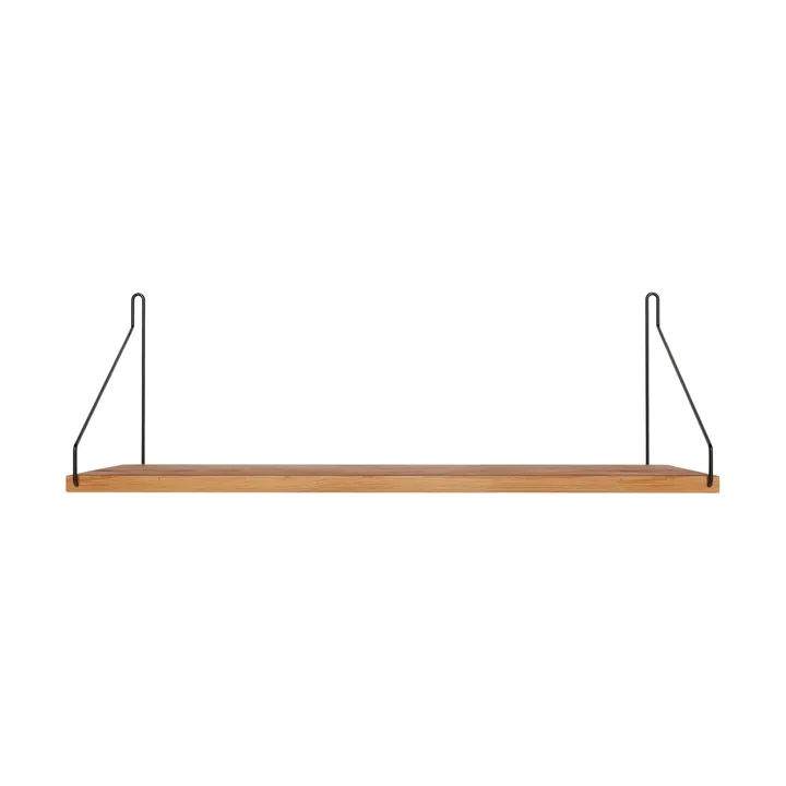 Single Shelf wandplank - Eiken-zwart, 60x20 cm - FRAMA
