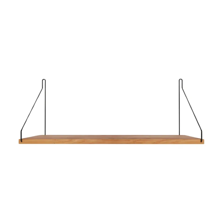 Single Shelf wandplank - Eiken-zwart, 60x27 cm - FRAMA