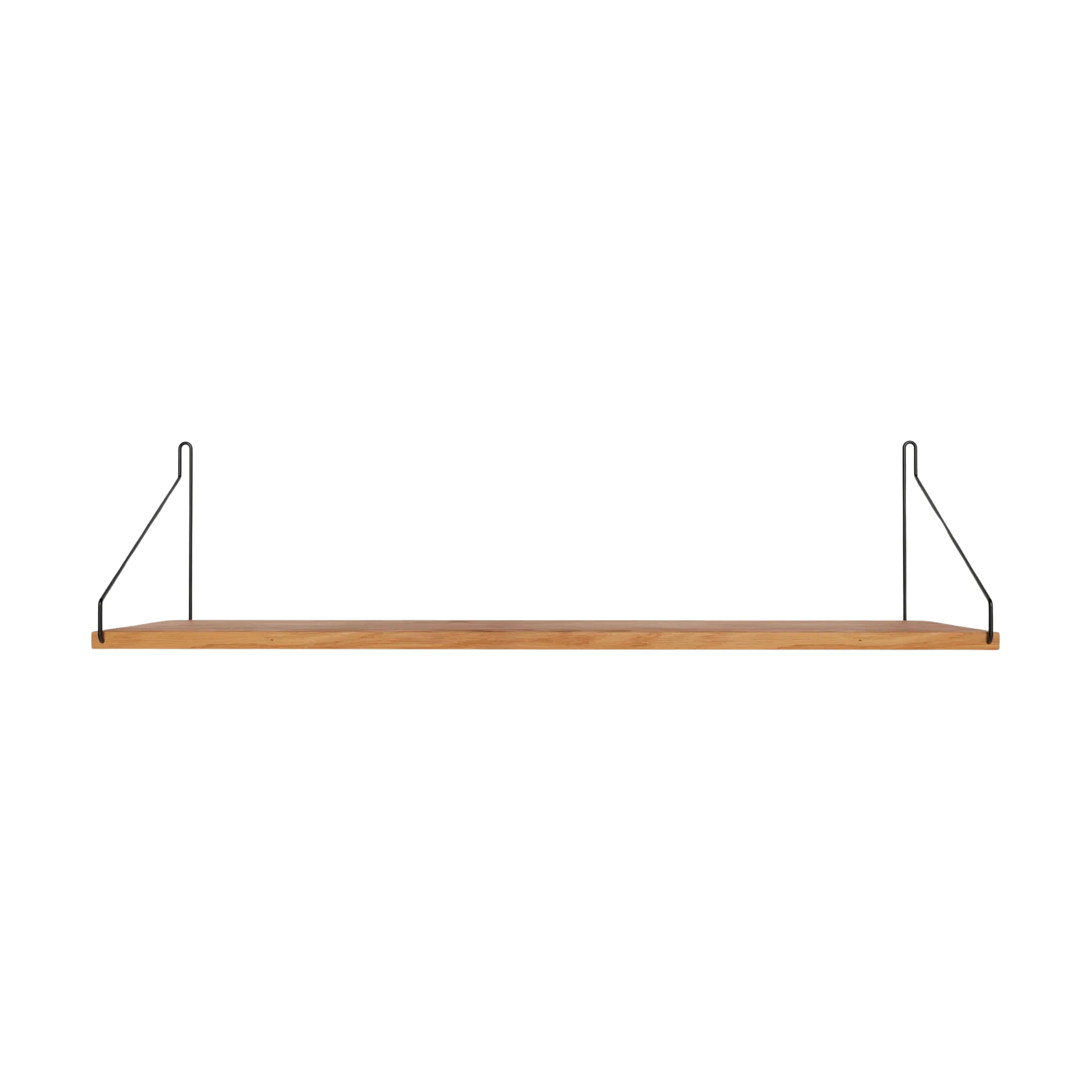 Single Shelf wandplank, Eiken-zwart, 80x20 cm FRAMA