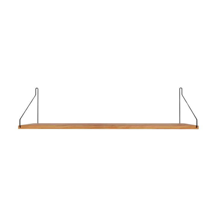 Single Shelf wandplank - Eiken-zwart, 80x20 cm - FRAMA
