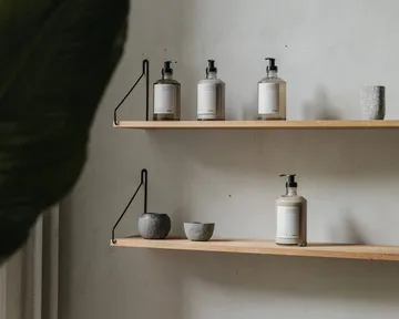 Single Shelf wandplank - Eiken-zwart, 80x20 cm - FRAMA