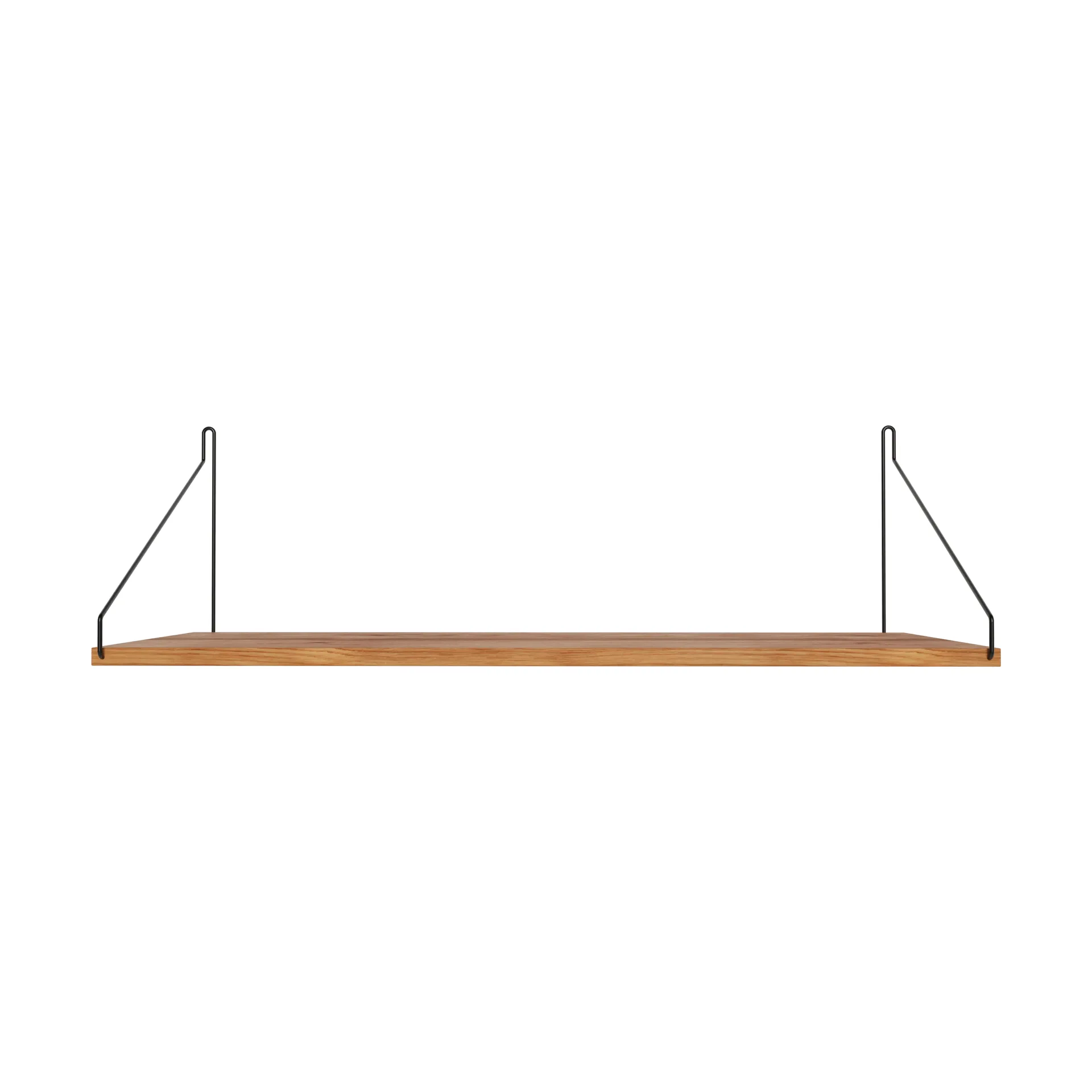 Single Shelf wandplank, Eiken-zwart, 80x27 cm FRAMA
