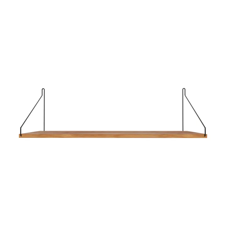 Single Shelf wandplank - Eiken-zwart, 80x27 cm - FRAMA