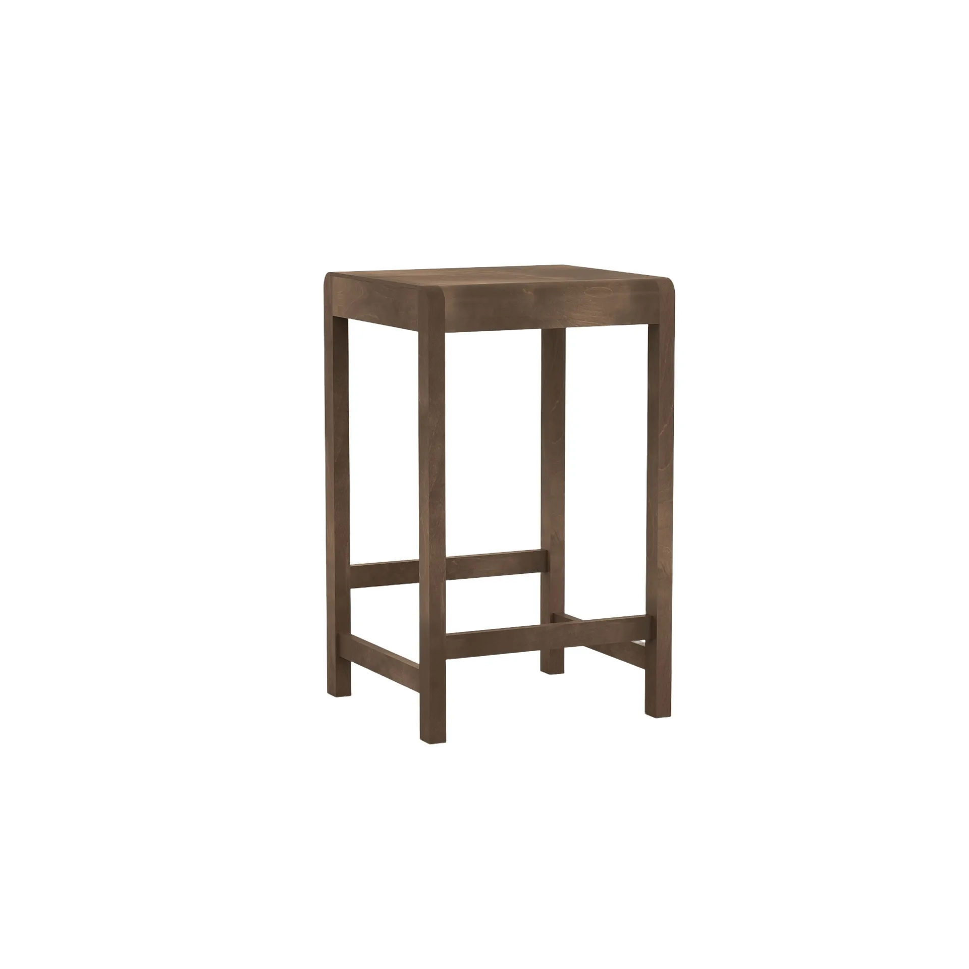 Stool 01 barkruk, Donkerbruin berken, 65 cm FRAMA